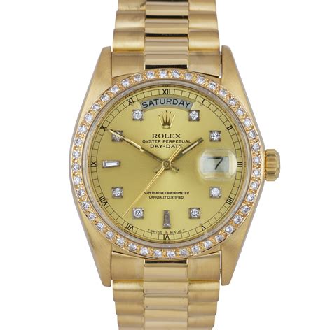 rolex 18038 value|presidential diamond rolex price.